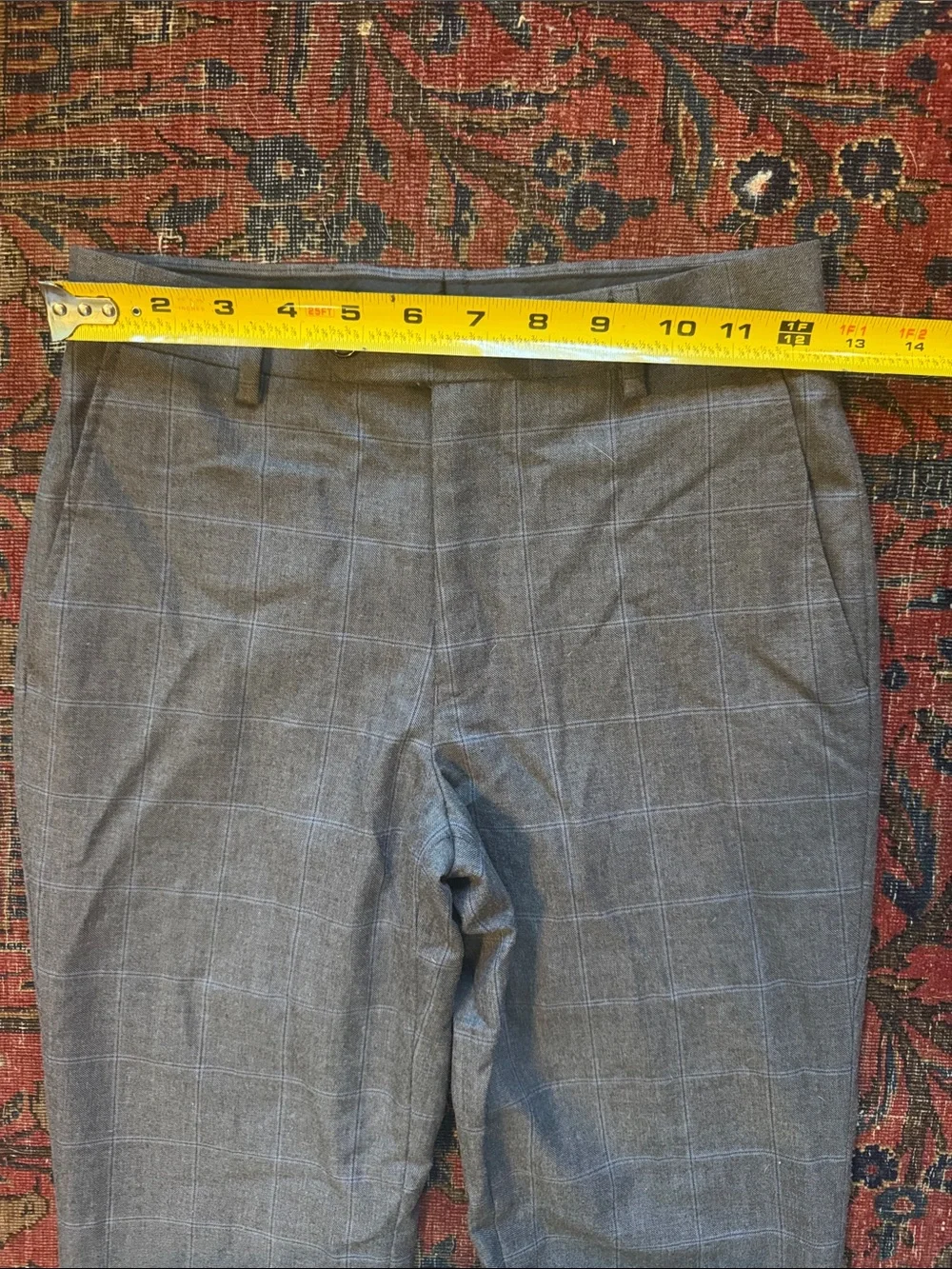 Boys (10) Ralph Lauren Gray Plaid Dress Pants